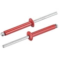thumbnail image 1 of Unique Bargains Rivets Aveugles Tête Ronde Plate en Aluminium 4mm x 25mm, Rouge 100 Pack, 1 of 5