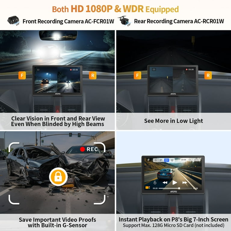 Atoto P8 7inch On-dash Car Gps Navigation Carplay & Android Car Radio Video  With Front & Rear Camera - Buy China Wholesale 7 Inch Car Stereo $139