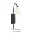 thumbnail image 7 of Rutland 1-Light Adjustable Wall Sconce in Classic Bronze, 7 of 7