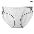 thumbnail image 1 of Bragas de mujer Calzoncillos de algodón sin costuras de cintura media Ropa interior suave, Gris, 3XL sidaley AP001351-02, 1 of 7