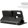thumbnail image 2 of Wallet Case for Samsung Galaxy A11 with Card Holder Slots,Kickstand Phone Cover Premium Leather Magnetic Closure Slim Flip Shockproof Wrist Strap Case for Samsung Galaxy A11 6.4",Black, 2 of 14