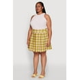 thumbnail image 3 of Womens Plus Size Trendy Plaid High Waist Pleated Skirt, 3 of 6