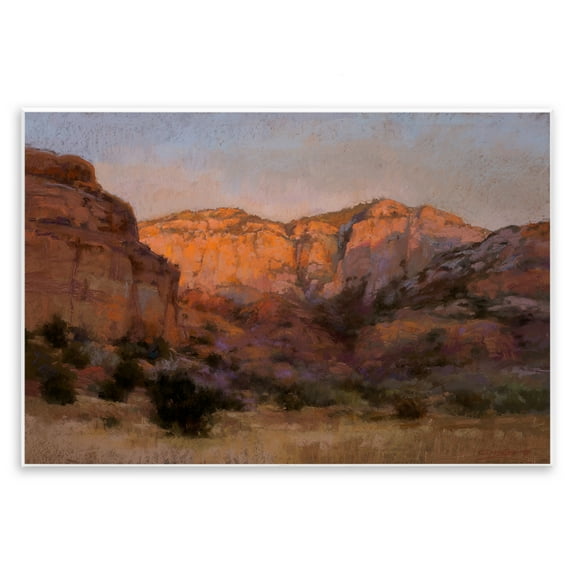 Stupell Industries Canyon Cliffs Landscape Landscape & Nature Painting Unframed Art Print Wall Art, 15 x 10