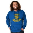 thumbnail image 4 of Cool Trophy Husband Number 1 Hubby Men Big & Tall Graphic Hoodie Brisco Brands 5X, 4 of 6