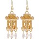 thumbnail image 1 of 1 par de pendientes románticos con borlas especiales para mujer, aretes colgantes de moda, joyería dorada, 1 of 5