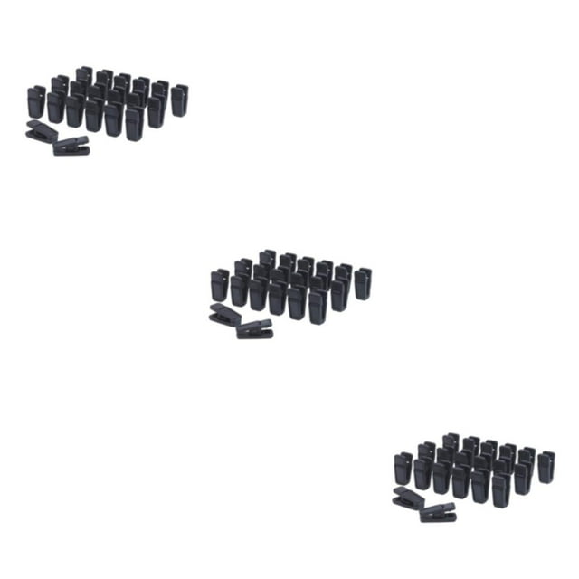 Transemion Convenient To Clothespins Clothes Non-slip Pants Hangers Clips For Fashionable black 3Set