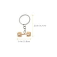 thumbnail image 2 of 3 Pcs Porte-Clés Haltères Pendentifs Porte-Clés Haltères Décorations de Sac, 2 of 7