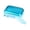 Sky Blue #332, variant on Suitcase Style Mini Metal Storage Box with Zipper, Colorful Wire-Drawing Tinplate Case for Earphones, Coins, and Small Travel Essentials Pouch Black