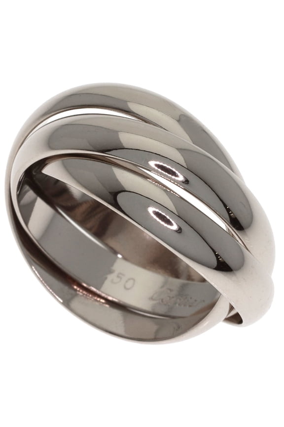 Pre-Owned Cartier Trinity #50 Ring, 18K White Gold, Women's, CARTIER