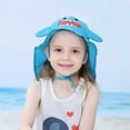 thumbnail image 2 of Cute Cartoon Breathable Outdoor Wide Brimmed Childrens Sun Hat Quick Drying Baby Beach Sun Hat Kids Sun Hat UPF 50+ Boys Girls Protection Hat Wide Brim Beach Hats Strap, 2 of 6