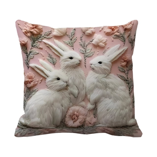 zhangmingg Housse de Coussin Décorative Florale pour Canapé Chambre Design