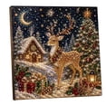 thumbnail image 3 of Christmas Diamond Winter Deer Cabin Pearl Art Diy Kit Winter Cute 3d Diamond Art Crafts Art Kits and Crafts Christmas Thanksgiving Beginner Diy Seasonal Party Gift for Wall Home Decor, 3 of 8