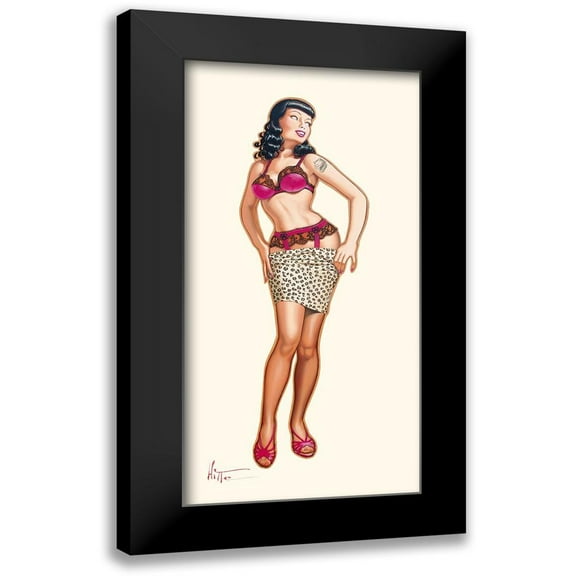 Hitte, Patrick 9x14 Black Modern Framed Museum Art Print Titled - Betty Rex