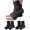 2 Pairs Black, variant on 2 Pairs Open Toe Adjustable Ankle Brace Compression Sleeves with Arch Support for Women & Men , Relief for Swelling, Plantar Fasciitis, and Sprains – Step into Comfort and Stability