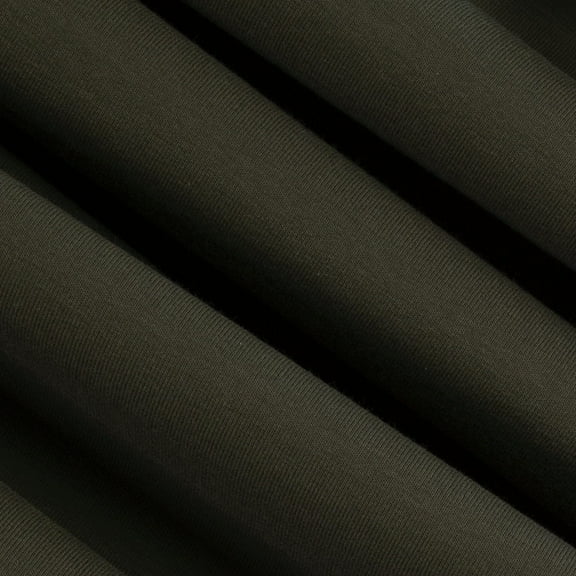FabricLA Turkish Cotton Spandex Jersey Knit Fabric 190 GSM - 60" Inches Wide & Stretch Upto 2" Inches - Use Our 4 Way Stretch Fabric for Leggings, Active Wear, Tops, T-Shirts - Dark Olive 2, 1 Yard