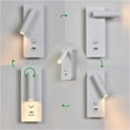 thumbnail image 4 of Lámpara de lectura regulable para montaje en pared, puertos de carga USB rápidos, giro ajustable para una iluminación óptima, fácil instalación con opción de enchufe o cableado, protección ocular, 4 of 5
