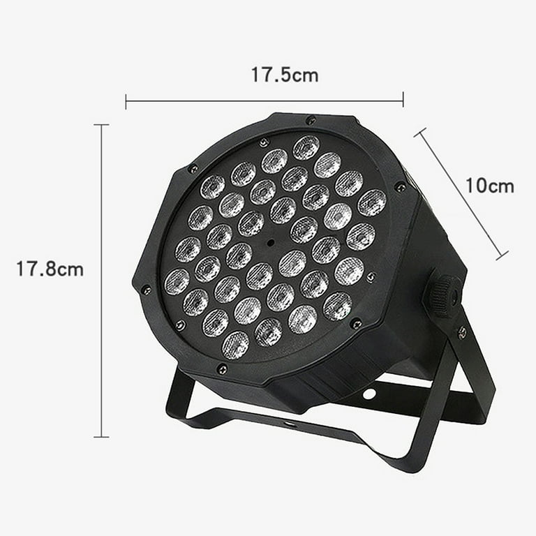 RGB LED Par Lights for Stage, 7 Channel DJ Party Lights with