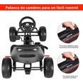 thumbnail image 4 of Go Kart de Pedales Costway para Niños Negro con Asiento Regulable Embrague Freno de Mano, 4 of 8