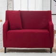 thumbnail image 2 of Cubierta de Sofá de Punto Elástico Moda Fácil de Limpieza Decoración de Loveseat Dark Red BLESIY Cubierta de sofá hecha punto, 2 of 7