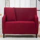 thumbnail image 2 of Spandex Stretch 1/2/3 Plazas Sofá Funda De Sofá Funda Antideslizante Decoración Antimacasar Loveseat Dark Red Yotijar Cubierta de sofá hecha punto, 2 of 7