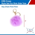 thumbnail image 5 of CRS Cross Rink Side Tote - Accessory Skate Bag for Figure Skating, Ice Skating, Roller Skating, Inline, Ballet, Dance, Cheer, Tennis, and Other Sports. (Purple-Lavender, Style Gift Set), 5 of 6