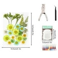 thumbnail image 2 of Fiudx Kit de Marcapáginas de Flores Secas Transparentes, Suministros para Manualidades, Diseño Único de Flores de Resina, Incluye Flores Secas, Borlas y Herramientas, Perfecto para Regalos Personaliz, 2 of 5
