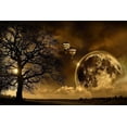 thumbnail image 1 of Viewing The Giant Moon - CANVAS OR PRINT WALL ART, 1 of 1