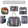 thumbnail image 2 of Colorful and Black Of Leopard Print Womens Lunch Box for Work,Insulated Large Lunch Bag for Tween and Teen,Loncheras Para Mujer,Leakproof Adult Lunch Bag for Work,Beach,Travel,Picnic,Camping, 2 of 7