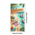 thumbnail image 2 of Colorful Theme Welcome Banner Summer Design Flip Flop Decor Seashore Backdrop for Beach Party Outdoor Celebration Vacation Decoration, 2 of 7