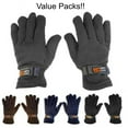 thumbnail image 2 of Value Pack Mens Subzeros Sport Fleece Lined Adjustable Warm Winter Gloves, 2 of 2