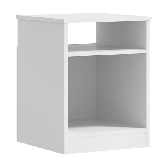 Mainstays Open Shelf Nightstand, White