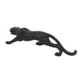 thumbnail image 5 of 42" x 11" Black Polystone Leopard Sculpture with Carved Faceted Diamond Exterior, by DecMode, 5 of 10