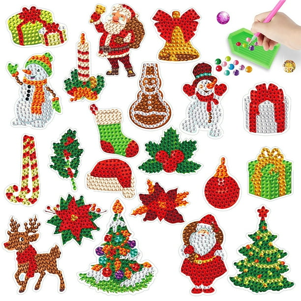 21 Pegatinas Mosaico Diamantes Cgtredaw Pegatinas Diamantes Dibujos Animados Navidad 430
