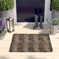 thumbnail image 2 of Brown and Black Leopard Print Flannel Non Slip Door Rugs,Washable Door Mats Indoor,Decorative Door Mats,Dirt-Resistant and Absorbent Doormat for Entrance,Bedroom,Kitchen,Bathroom,23.5x16in(60x40cm), 2 of 5
