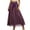 Purple#skirts for women, variant on Jinhomg Womens Chiffon Long Skirt Elastic High Waist Striped Maxi Skirts Tiered Pleated A Line Boho Flowy Skirt