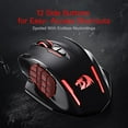 thumbnail image 4 of Redragon M913 Impact Elite Wireless Gaming Mouse, 16000 DPI Wired/Wireless RGB Gamer Mouse with 16 Programmable Buttons, 45 Hr Battery and Pro Optical Sensor, 12 Side Buttons MMO Mouse, 4 of 5