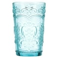 thumbnail image 4 of The Pioneer Woman Amelia Teal Glass Tumbler, Teal, Set of 4, 4 of 8