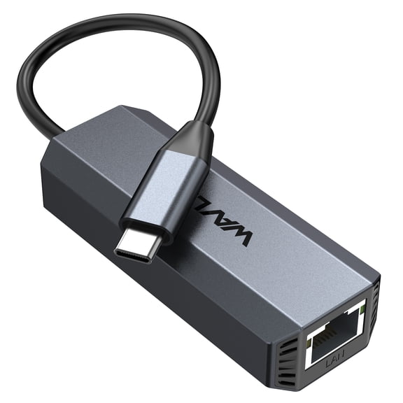 WAVLINK USB-C 5Gbps Ethernet Adapter, 5000Mbps RJ45 Gigabit LAN Converter, Plug & Play for Windows/Mac/Linux/Chrome OS, Backward Compatible 2.5G/1000Mbps, Aluminum Alloy