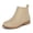 Beige Nubuck, variant on Rexoro Girls Ankle Boots Star Perforated Round Toe Low Heel Short Booties with Side Zipper for Toddler Little Kid Big Kid School Daily Wear