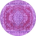 thumbnail image 1 of Ahgly Company Indoor Round Persian Purple Traditional Area Rugs, 8' Round, 1 of 4