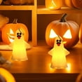 thumbnail image 4 of Diceymbol Mini Ghost Lantern for Halloween Small 4.25" Light-Up Decor, Friendly & Playful Spooky Lamp for Home or Party, 4 of 6