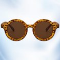 thumbnail image 4 of Kid Sunglasses Retro Small Round Frame Sunglasses Leopard Grain Sunglasses, 4 of 7