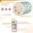 thumbnail image 4 of Fried Egg Pattern Flameless LED Candle Set with Remote, Battery Operated Color Changing Pillar Candles, Set of 2, 4 of 7