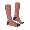 thumbnail image 3 of Picia Women Crew Soft Moisture-wicking Socks Leopard Print Pattern Design Cotton Socks, One Size fit All, 3 of 9