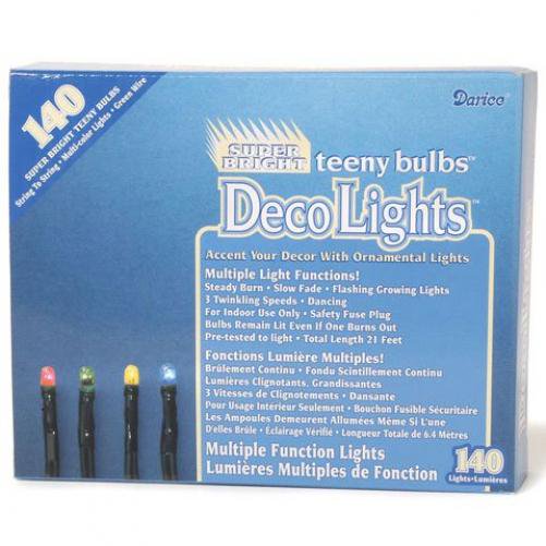 Darice LT1407 Multiple Function Teeny 140Bulb Light Set