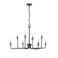 thumbnail image 4 of Millennium Lighting  Marceline 8/10 Chandelier Ceiling Light 8 - Matte Black, 4 of 6