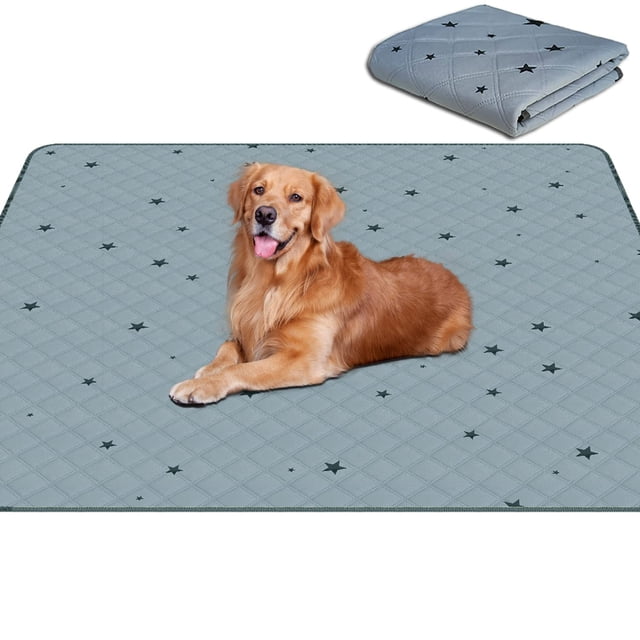 Almohadillas para orinar lavables RIOUSSI para perros, absorbentes, 48 x 65 pulgadas, 1 paquete