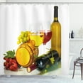 thumbnail image 1 of Ambesonne Wine Shower Curtain, Red White Wine Mini Themed, 69"Wx84"L, Red Yellow Pale Green, 1 of 3