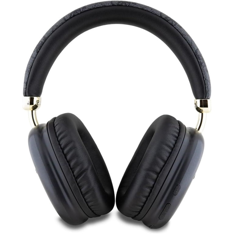 Guess PU Leather 4G Triangle Logo Wireless Headphone Black