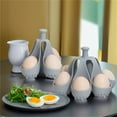 thumbnail image 1 of Xihbxyly Cocedor de Huevos Escalfados, Bandeja de Silicona Antiadherente, Fácil de Usar y Limpiar, Material Apto para Uso Alimentario, Versátil para Hervir, Cocinar Al Vapor y Escalfar, Ideal para Co, 1 of 7